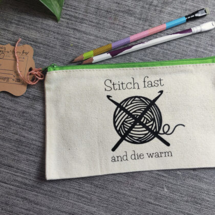 Täschchen - Stitch fast and die warm - B-WARE